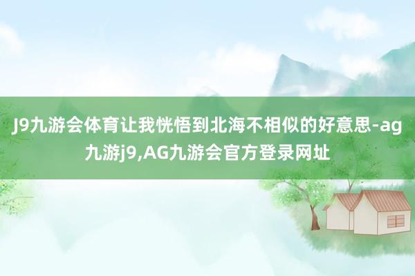 J9九游会体育让我恍悟到北海不相似的好意思-ag九游j9,AG九游会官方登录网址