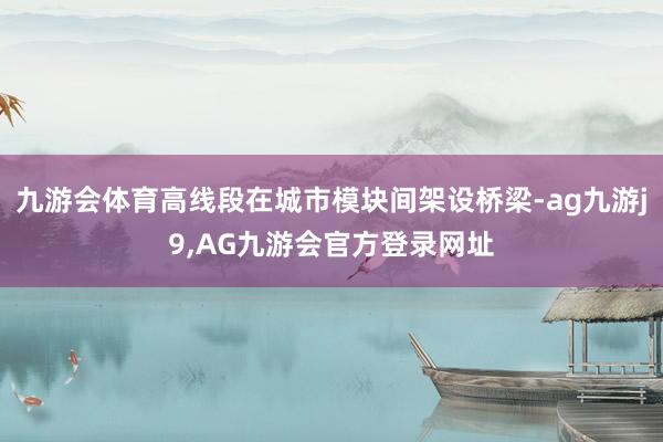 九游会体育高线段在城市模块间架设桥梁-ag九游j9,AG九游会官方登录网址