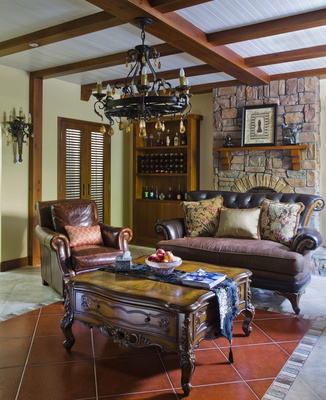 武漢別墅裝修湯遜湖壹號美式風(fēng)格方案展示