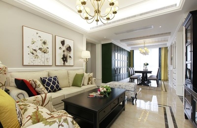 武漢東湖城美式風(fēng)裝修設(shè)計(jì)案例