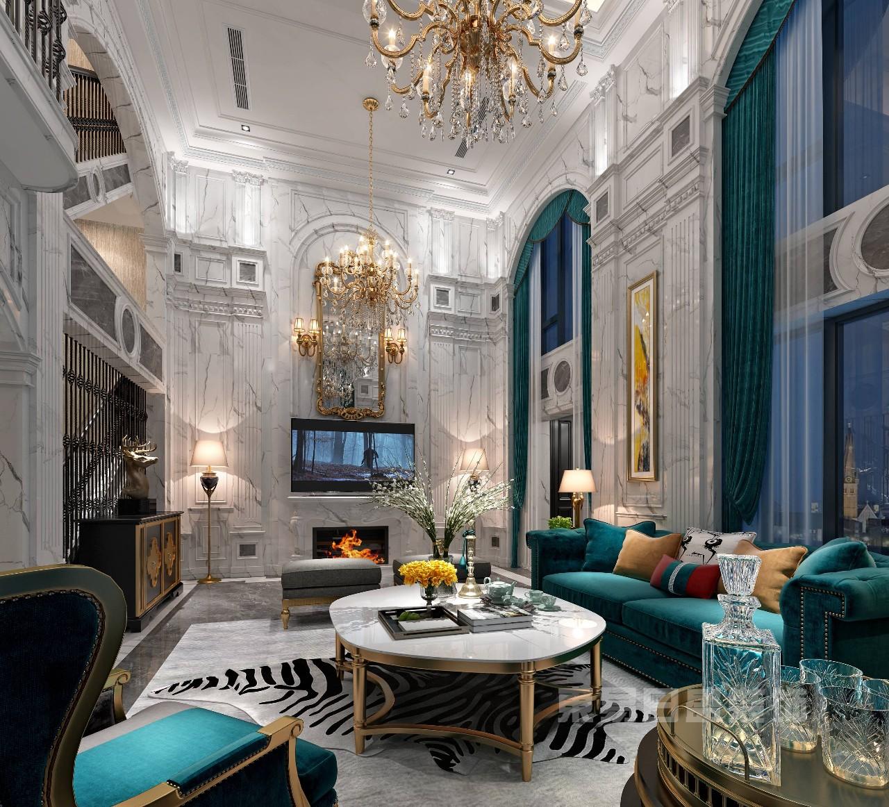 別墅裝修內(nèi)部曝光!卡爾頓莊園700㎡別墅法式輕奢,武漢裝修案例