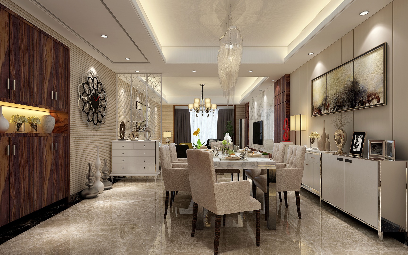 招商江灣國際裝修效果圖-武漢業(yè)之峰裝飾