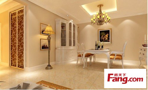 9.5萬全包126平白色簡歐風格三居裝修設計效果圖-家居快訊-武漢搜房裝修家居網