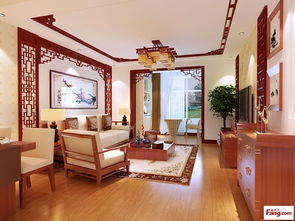 武漢中信城中式古典三居室裝修設(shè)計(jì)案例 125平米10萬打造典雅家居